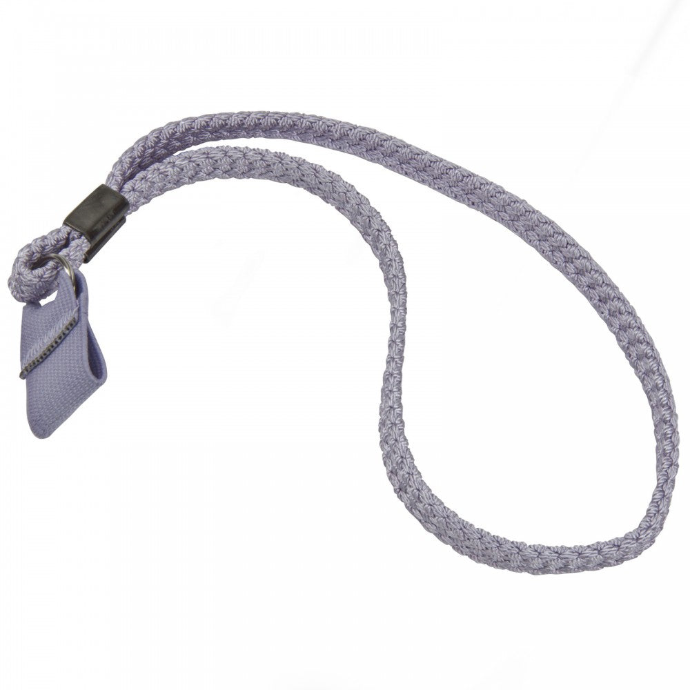 shows the walking stick strap in lilac