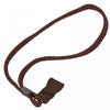 shows the walking stick strap in brown