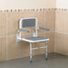 Wall-Mounted-Shower-Seat-with-Back-and-Arms White and grey