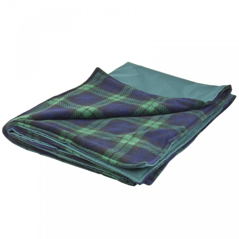 The Black Watch Tartan Design of the Water Resistant Cosy Fleece Blanket