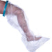 image shows long leg waterproof cast and bandage protector