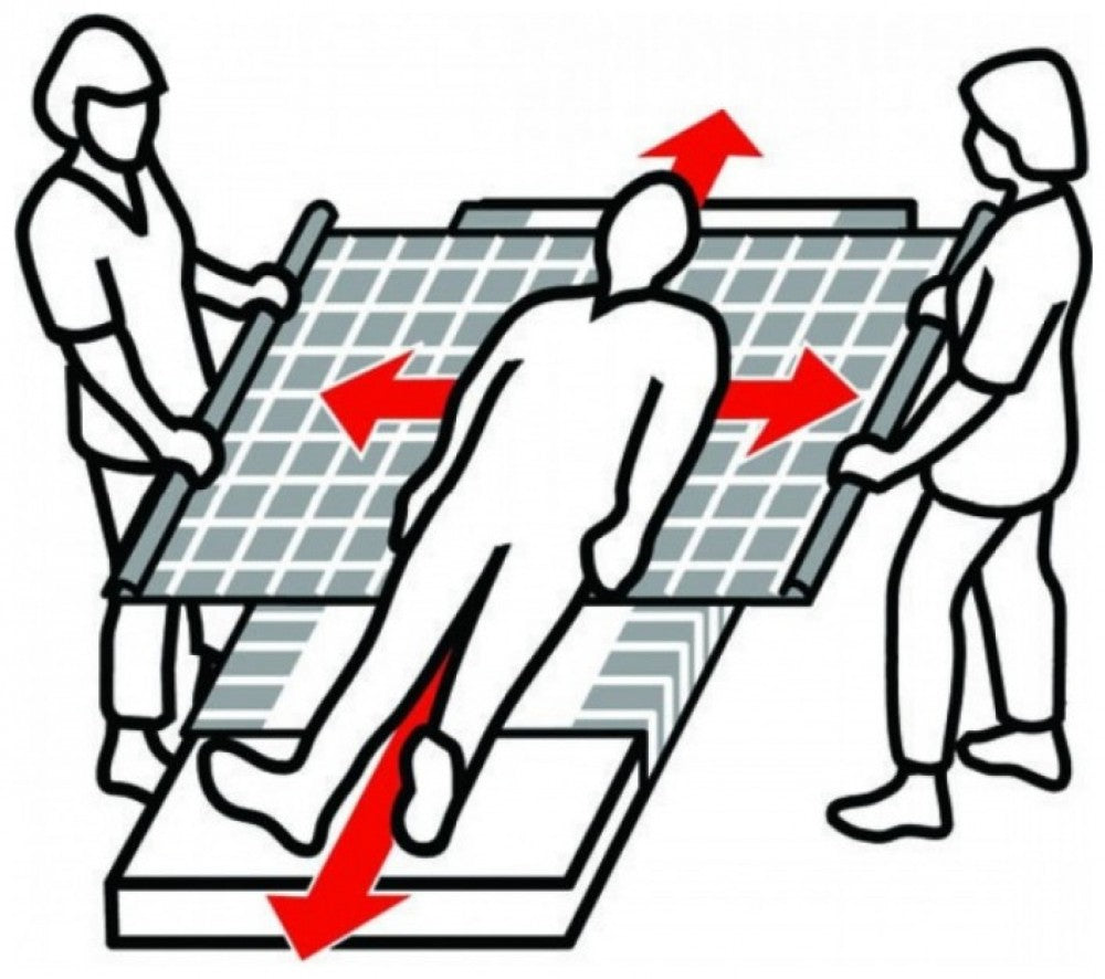 the image shows a diagram of how to use a wendy lett base slide sheet as a transfer aid
