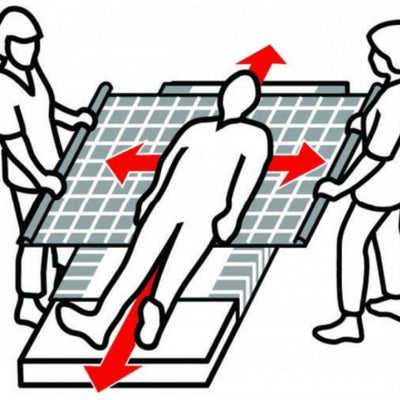 the image shows a diagram of how a wendylett slide sheet works