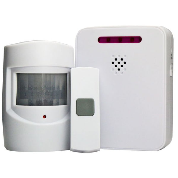 the image shows the lifemax wireless driveway monitor with doorbell
